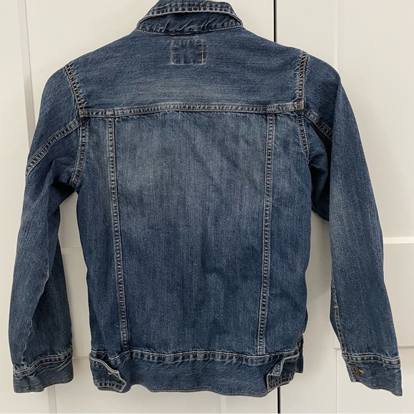 Old Navy Dark Wash Snap Button Denim Jacket - Picture 2 of 14